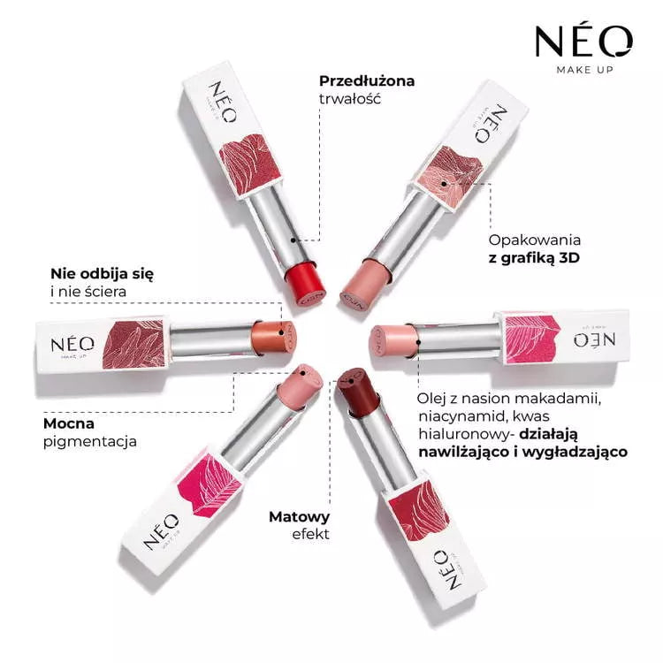 Neo Make Up Długotrwała Pomadka Do Ust W Sztyfcie: 04 Everyday Is Pink