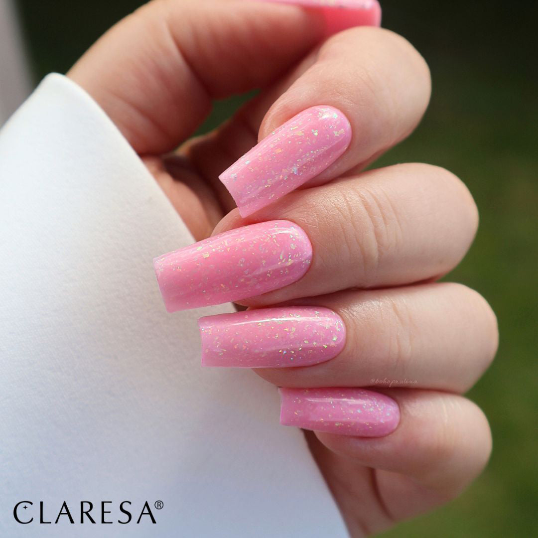 Claresa - Żel budujący SOFT&EASY Builder Gel Glimmer Pink 45g
