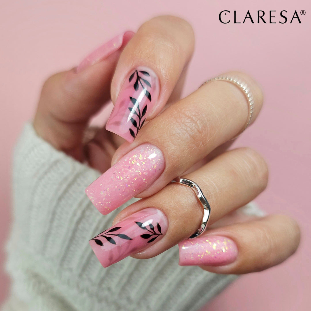 Claresa - Żel budujący SOFT&EASY Builder Gel Glimmer Pink 45g