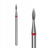 Staleks Frez Diamentowy Płomień Ostry Czerwony EXPERT Średnica 1,8 Mm / Część Pracująca 8 Mm