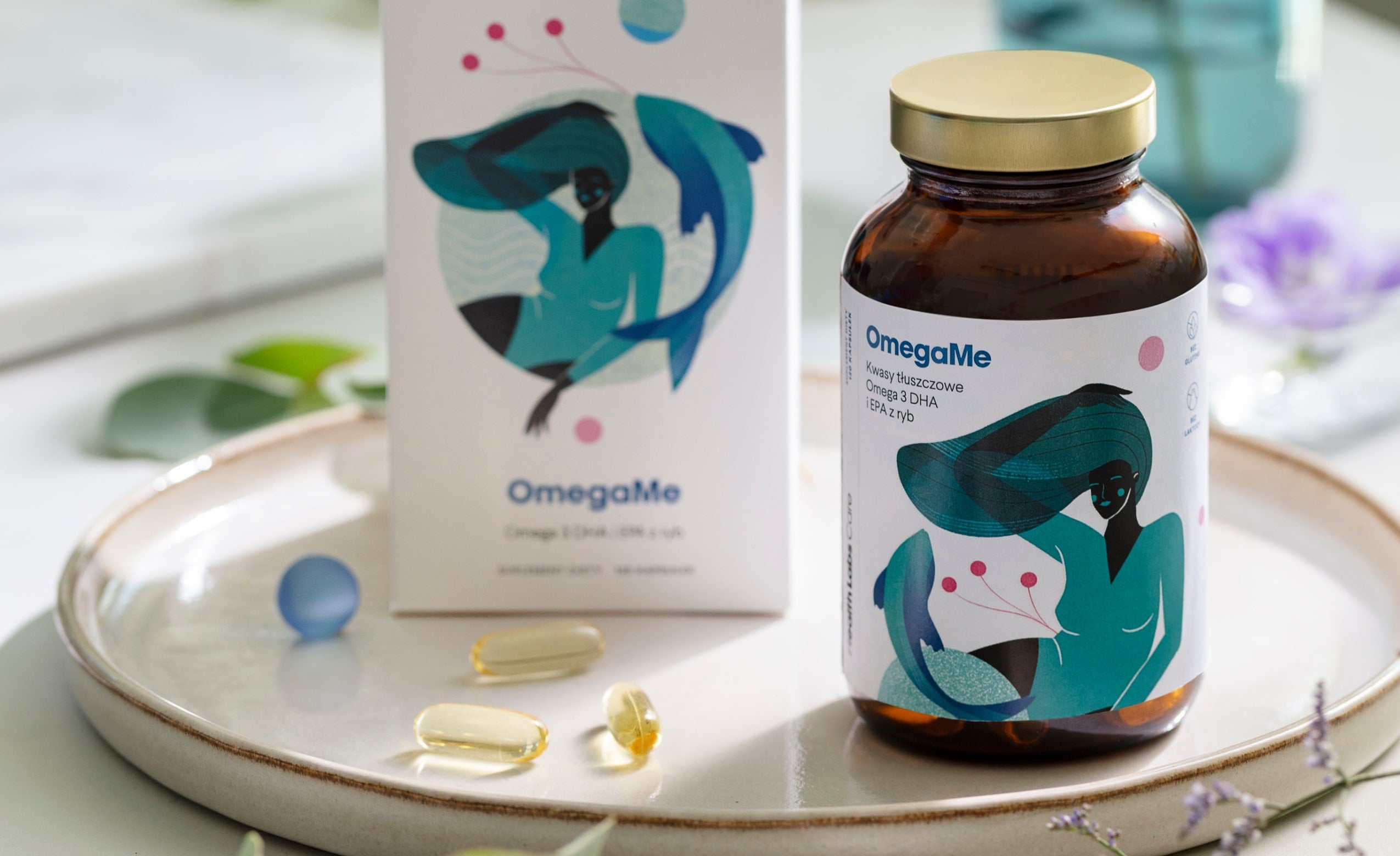 Health Labs Care Kwasy Tłuszczowe Omega 3 EPA I DHA Z Ryb - Suplement Diety 60 Kapułek