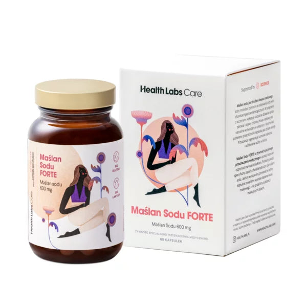 Health Labs Care, Suplement Diety Maślan Sodu Forte, 60 Kapsułek