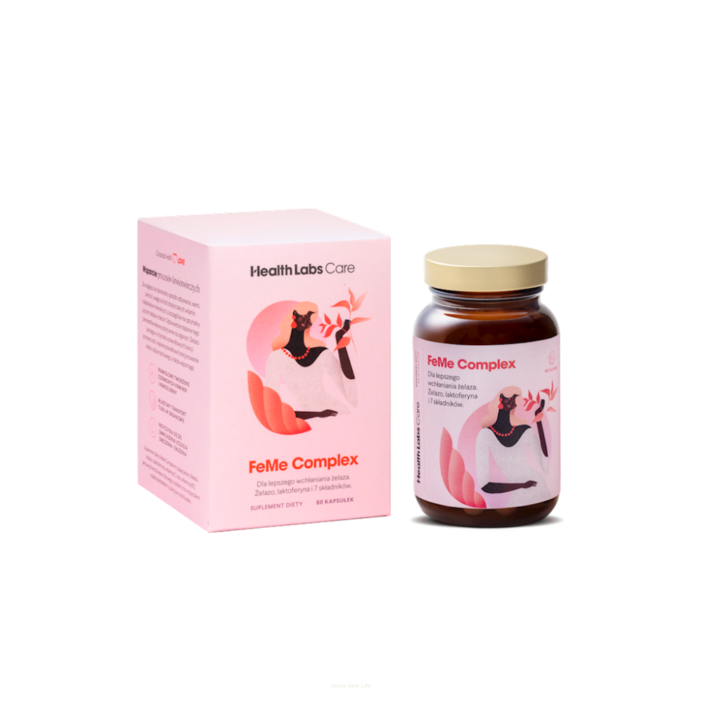 Health Labs Care FeMe Complex Dla Lepszego Wchłaniania Żelaza 60 Kapsułek