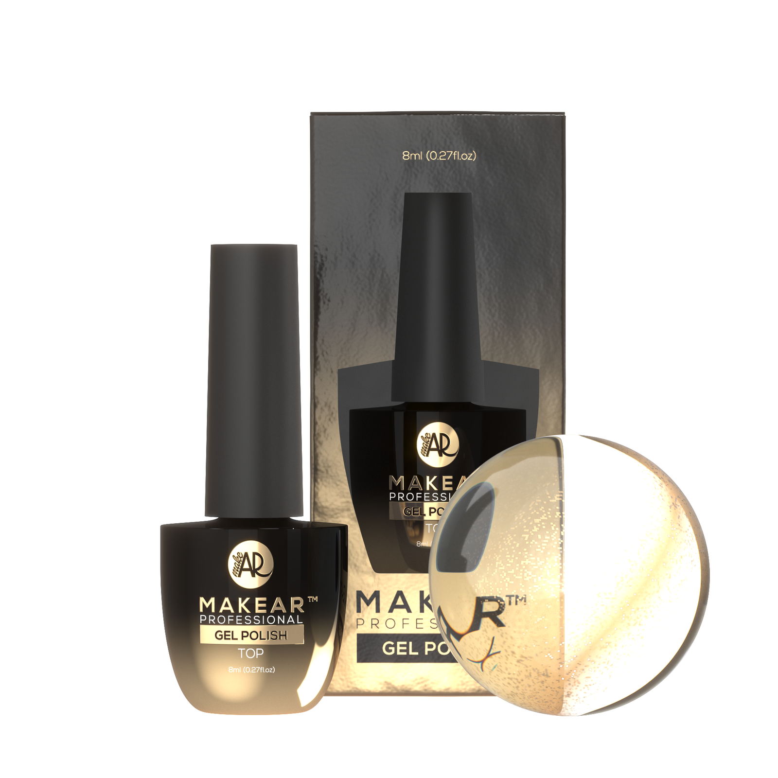 Makear Top No Wipe Cat Eye Gold 8ml