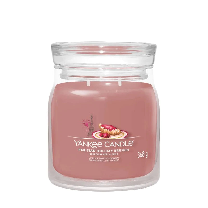 Yankee Candle Świeca Zapachowa Słoik Średni Parisian Holiday Brunch