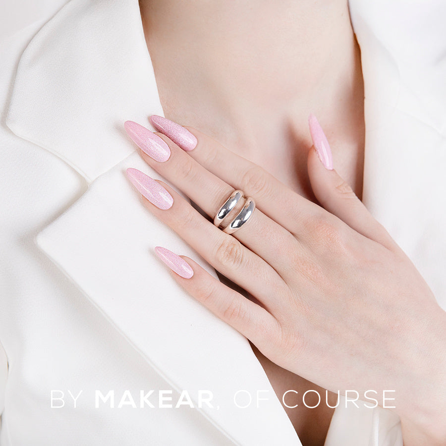 Makear Top No Wipe Cat Eye Pink 8ml