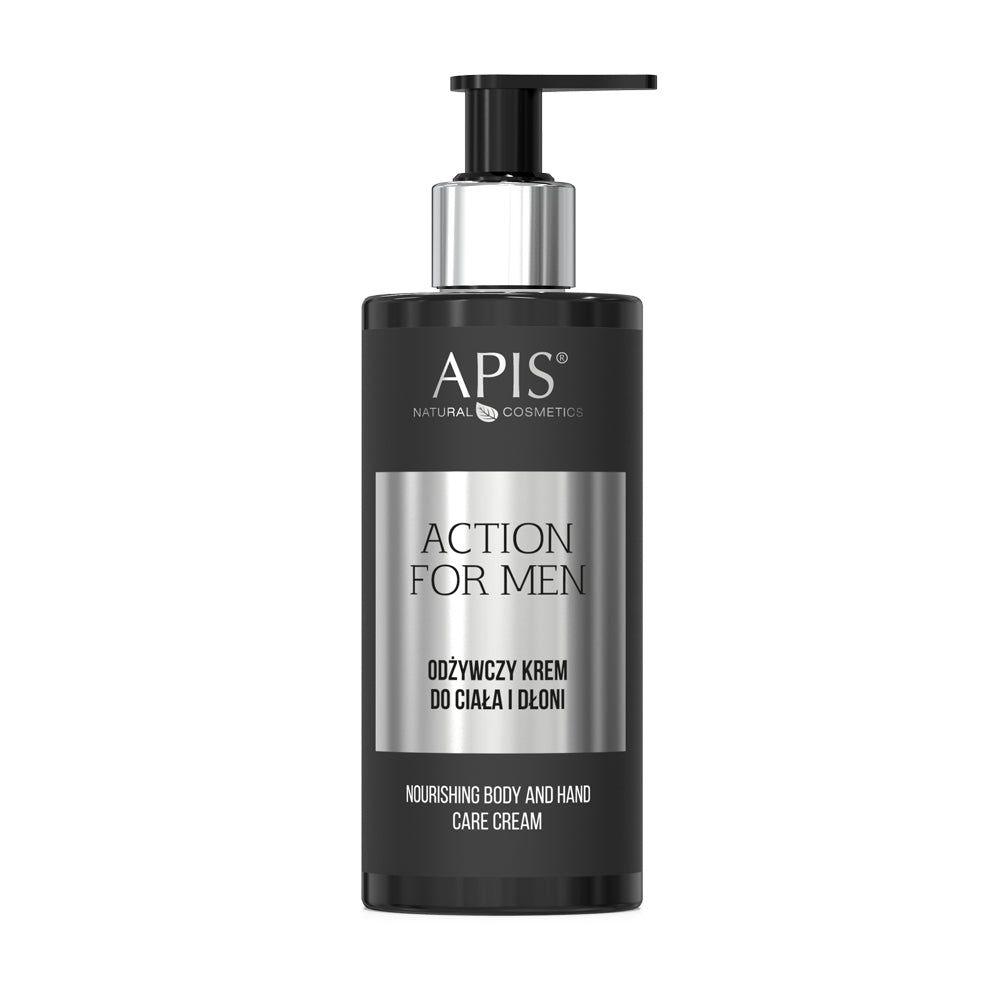 APIS Action For Men Odżywczy Krem do Ciała i Dłoni, 300ml
