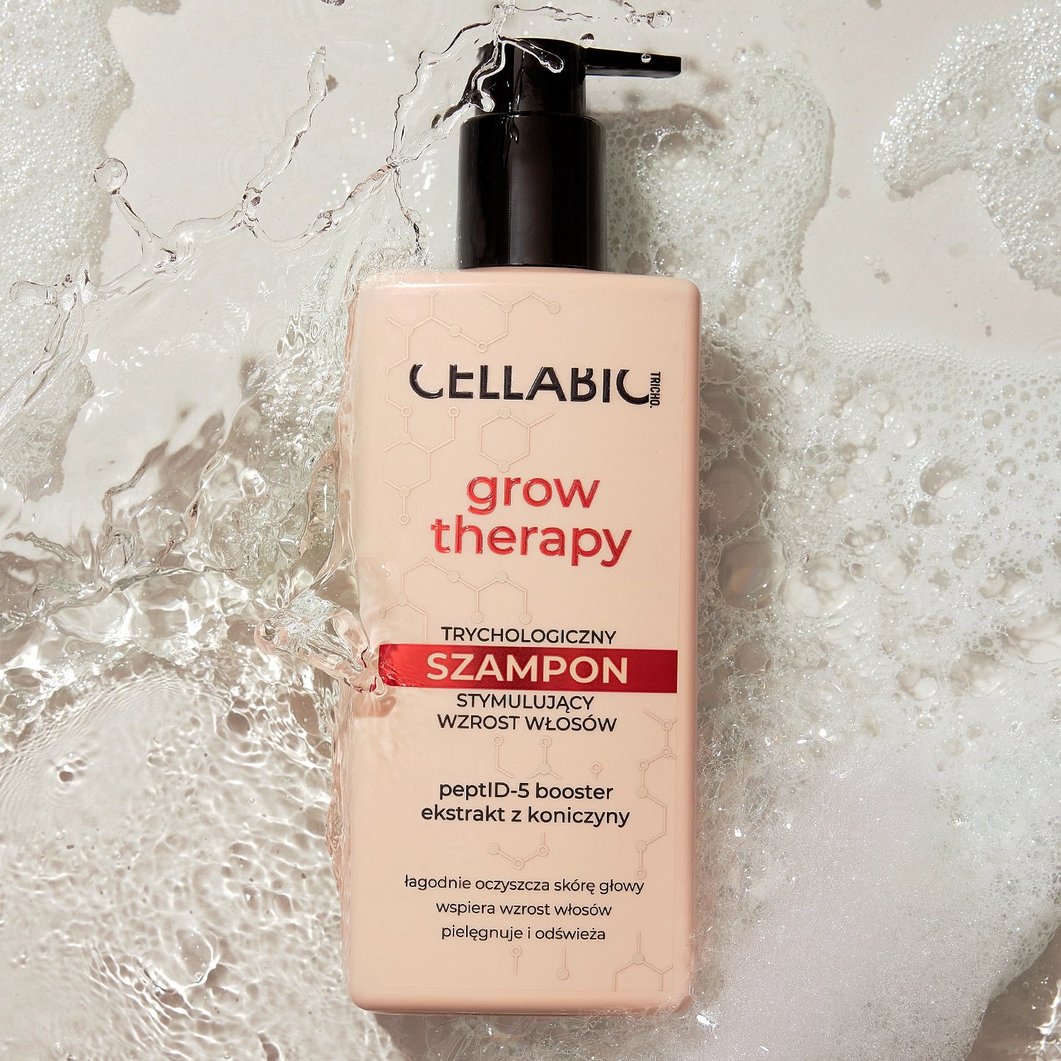 Cellabic Tricho Grow Therapy Trychologiczny Szampon Stymulujący Wzrost Włosów 300ml