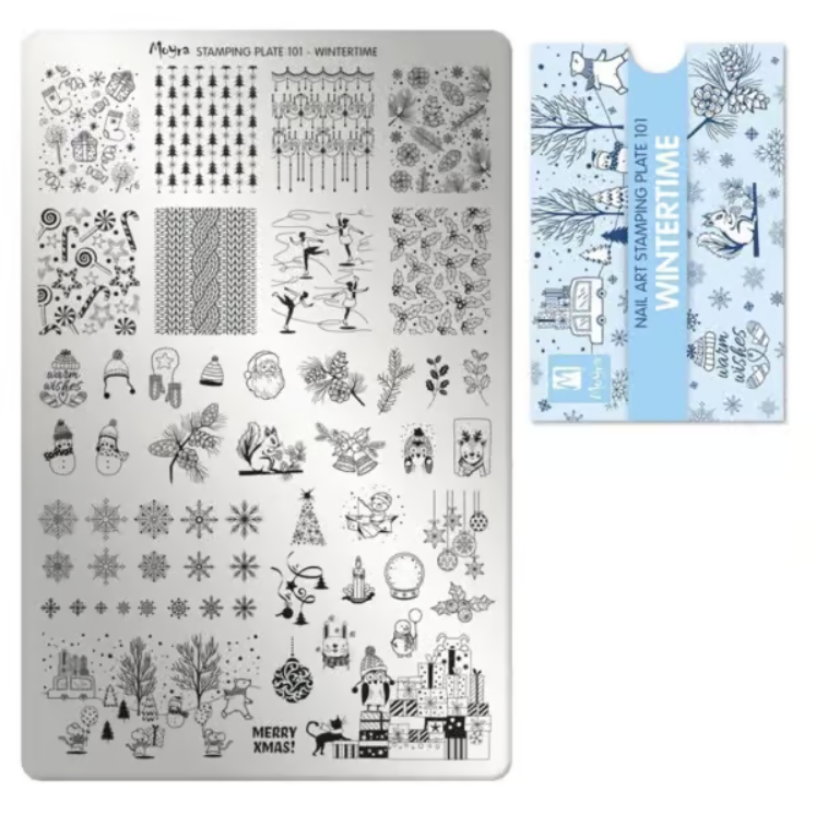 Moyra Komplet Szablon + Płytka 101 Wintertime