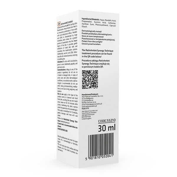 Apis Retin- Ambre Synergy Gly-Ambré Acid Peel Kwas Migdałowy 15% & Kwas Bursztynowy 2% /30 Ml
