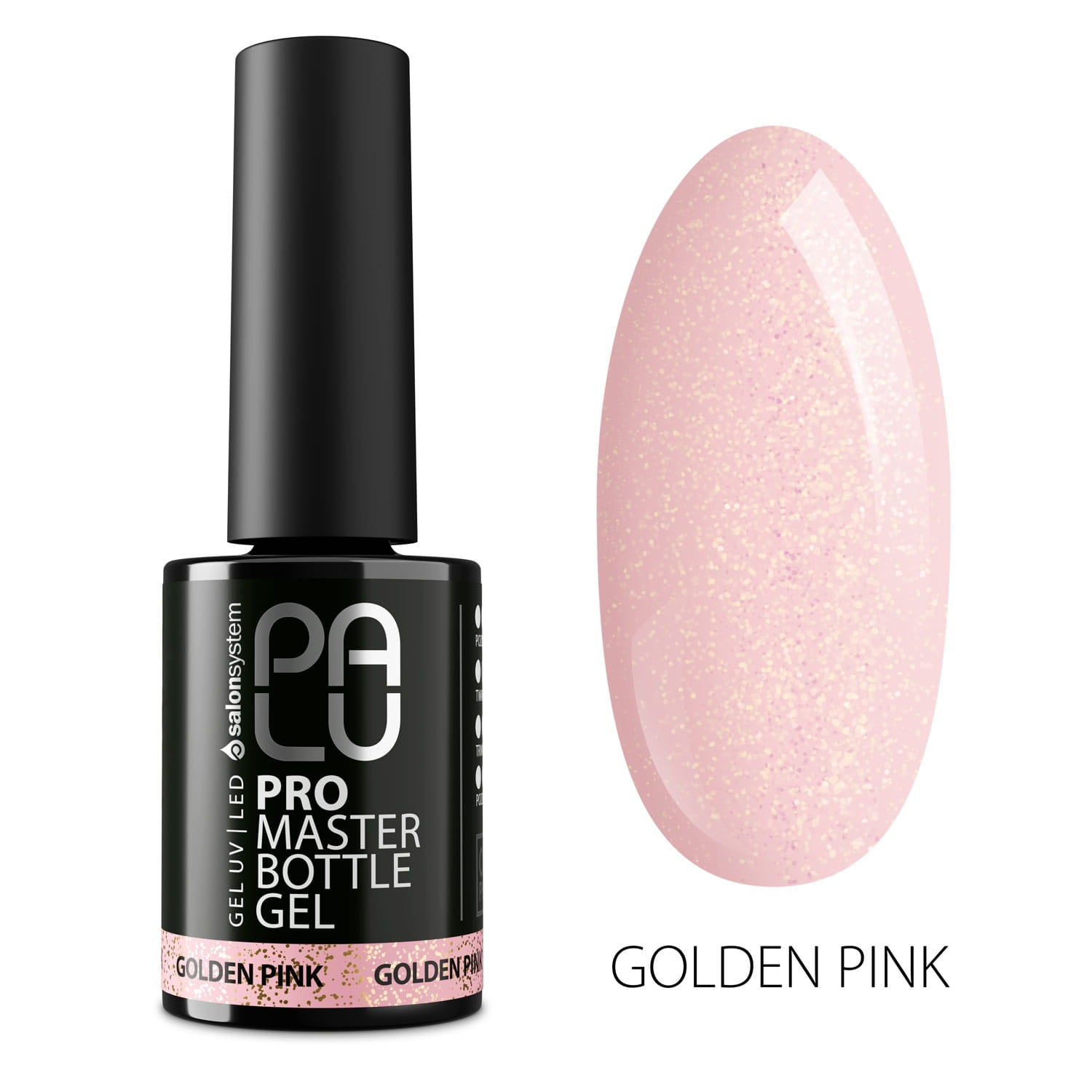 Palu Żel W Butelce Pro Master Bottle Gel -  Golden Pink 11g