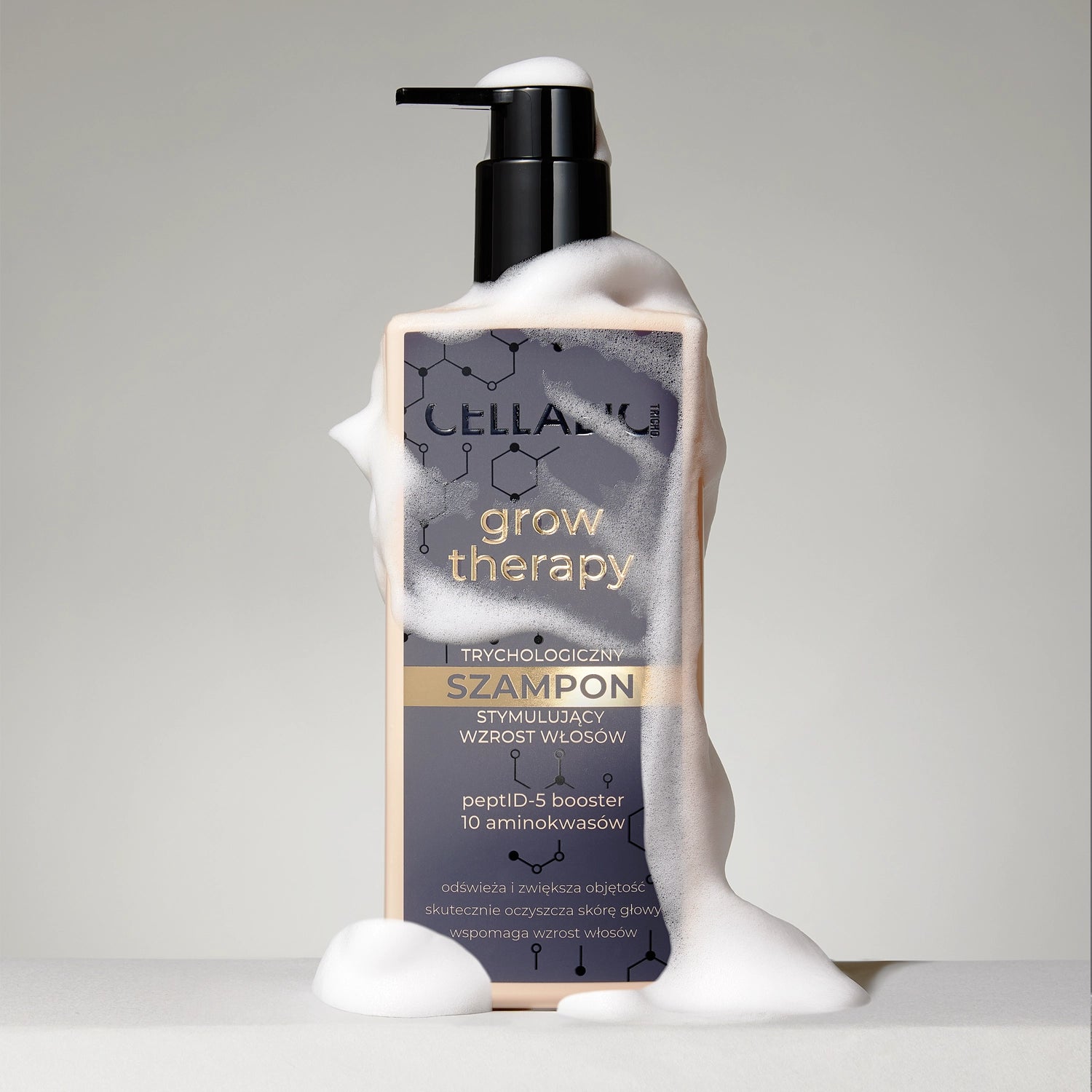 Cellabic Tricho Grow Therapy Trychologiczny Szampon Stymulujący Wzrost Włosów Dla Mężczyzn 300ml