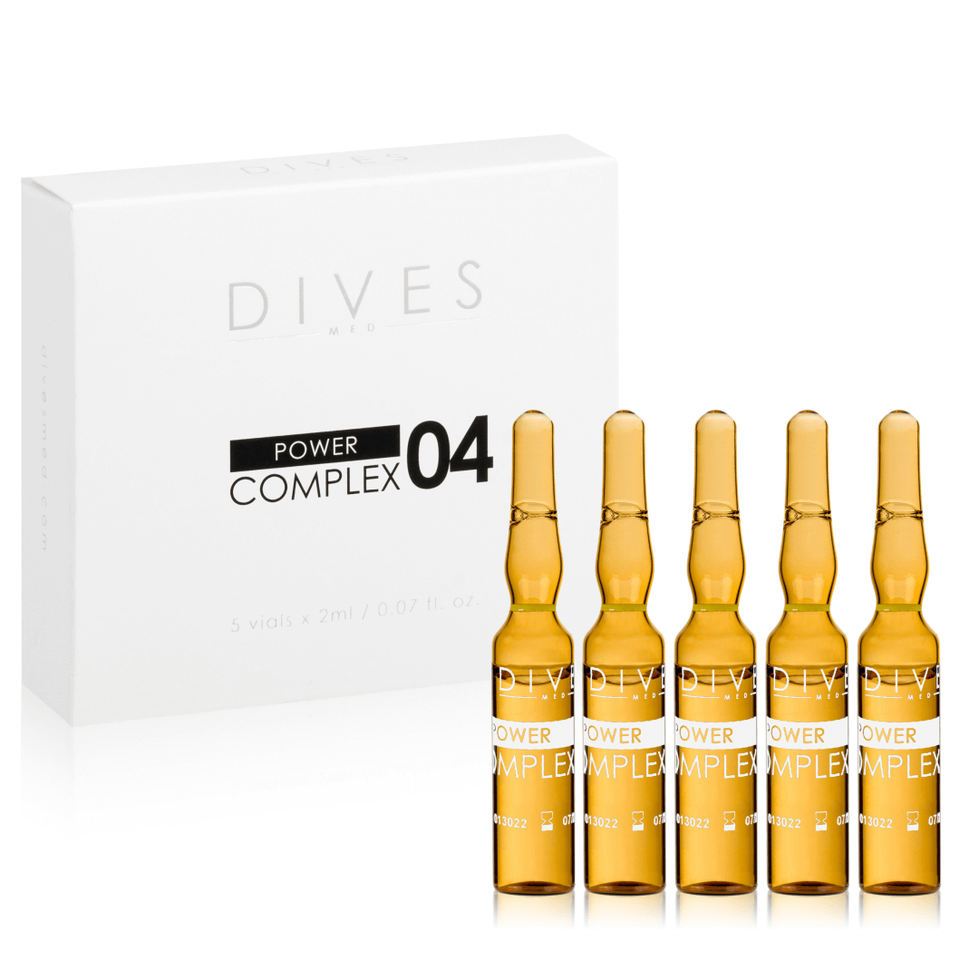 Dives Med - Power Complex 04 - Ampułki Opóźniające Starzenie Z Kompleksem Antyoksydacyjnym 5x2ml