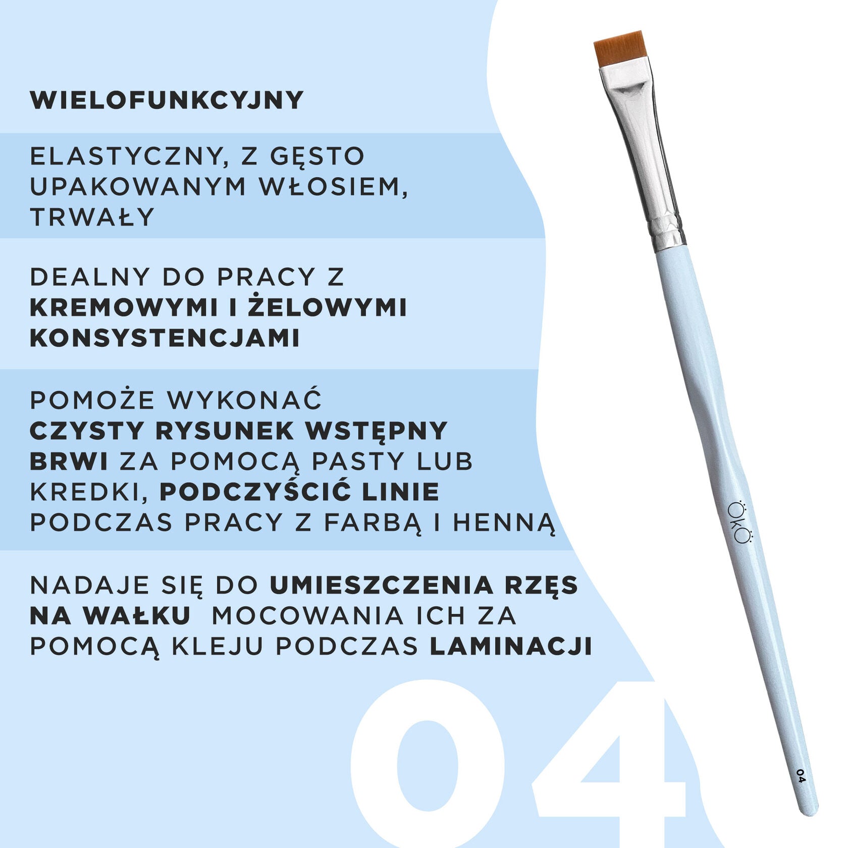 OKO Pędzelek Równy OKO #4