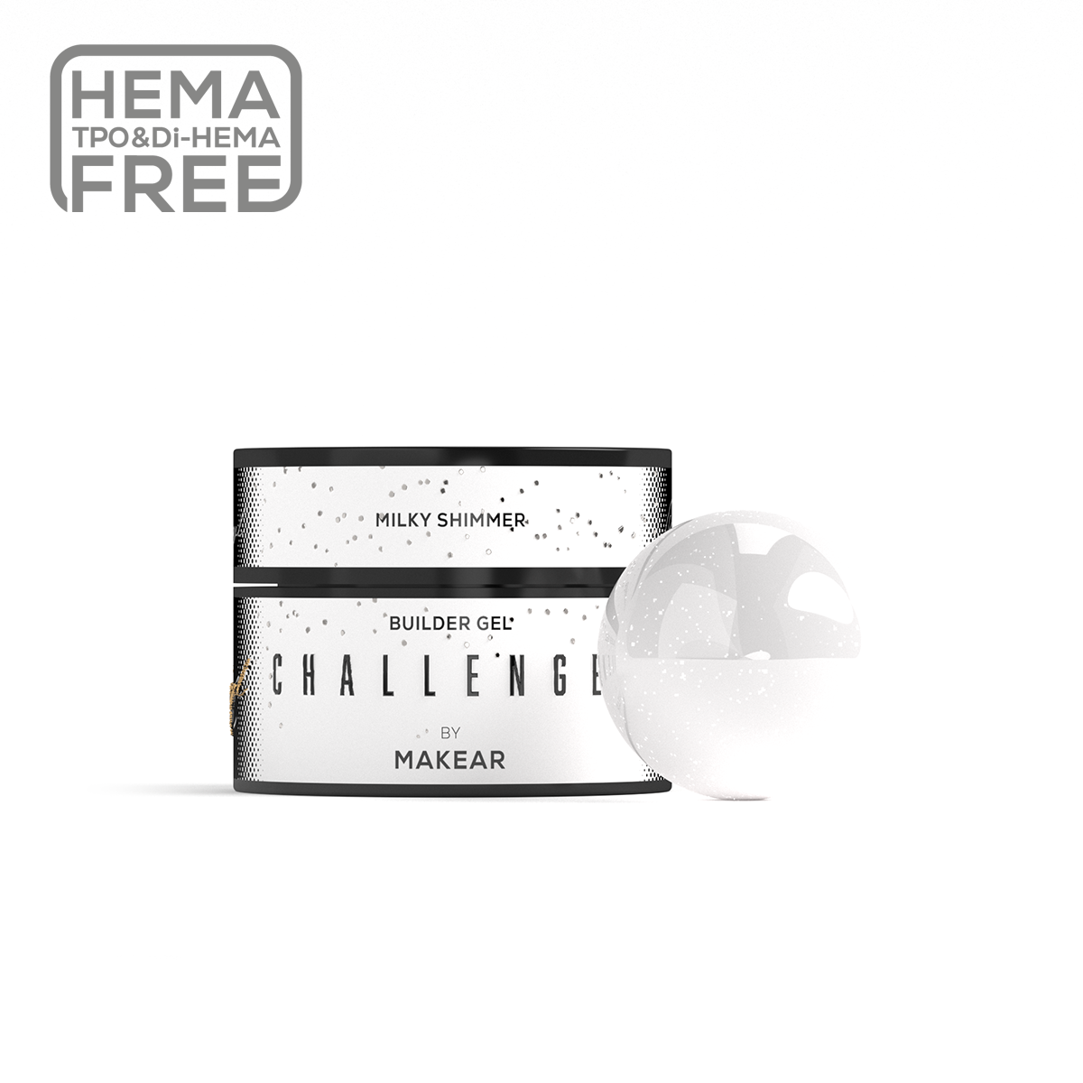 Makear Żel Budujący Challengel Shimmer Milky HG11 50ml