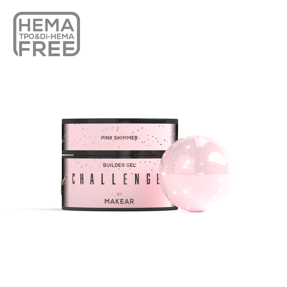 Makear Żel Budujący Challengel Shimmer Pink HG13 50ml