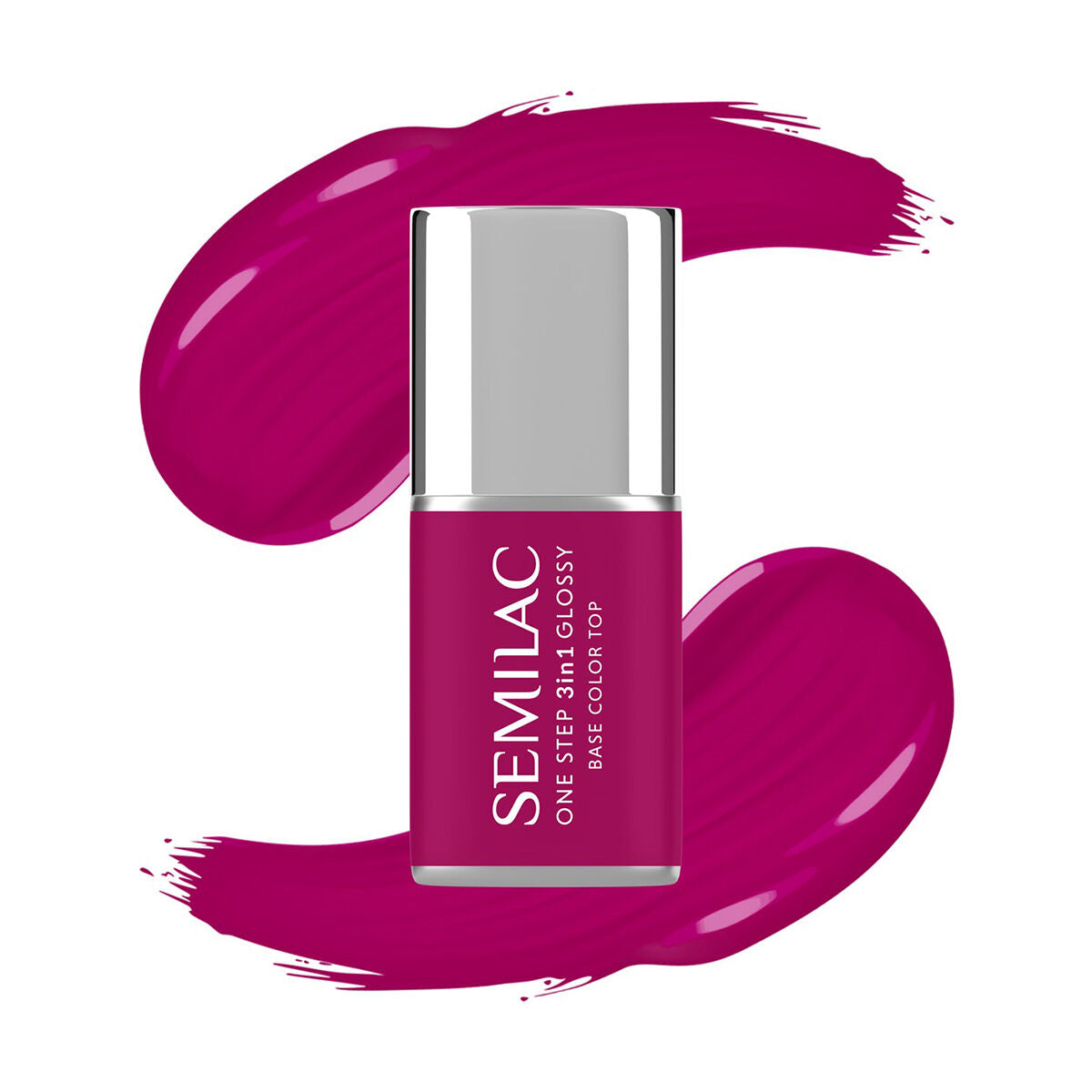 Semilac Lakier Hybrydowy One Step 3in1 Glossy S595 Bright Purple 7 ml
