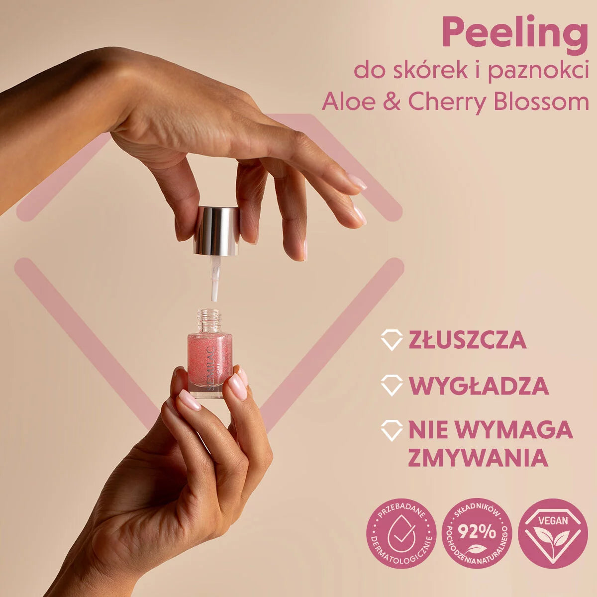 Semilac Peeling Do Skórek I Paznokci Aloe & Cherry Blossom 7 Ml