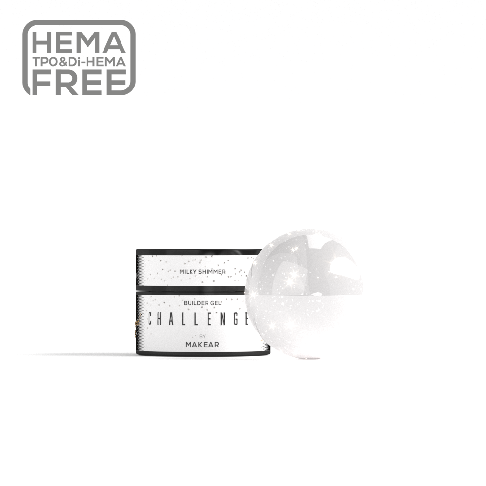 Makear Żel Budujący Challengel Shimmer Milky HG11 15ml