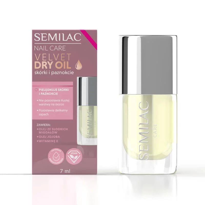 Semilac Suchy Olejek Do Paznokci I Skórek Velvet Dry Oil 7 Ml