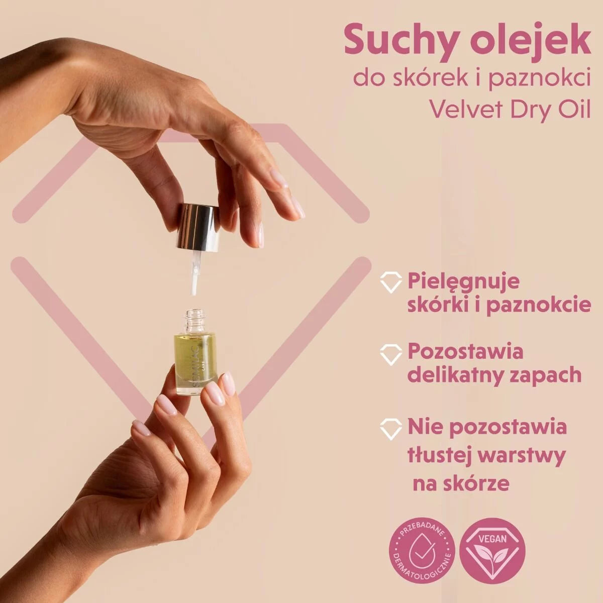 Semilac Suchy Olejek Do Paznokci I Skórek Velvet Dry Oil 7 Ml