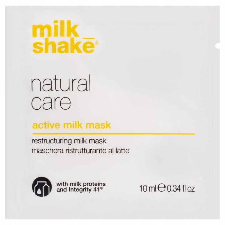 Inny Producent Milk Shake Natural Care Milk Mask - Mleczna Maska Do Włosów Zniszczonych, Saszetka 10ml — Składniki i ocena