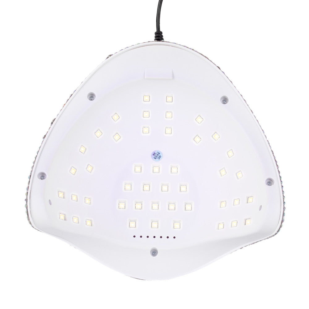 Lampa Do Paznokci Led/Uv Moly Nails X5 Max Do Lakierów Hybrydowych Żeli I Akrylożeli 150w W Cyrkonie Crystal Silver Holo