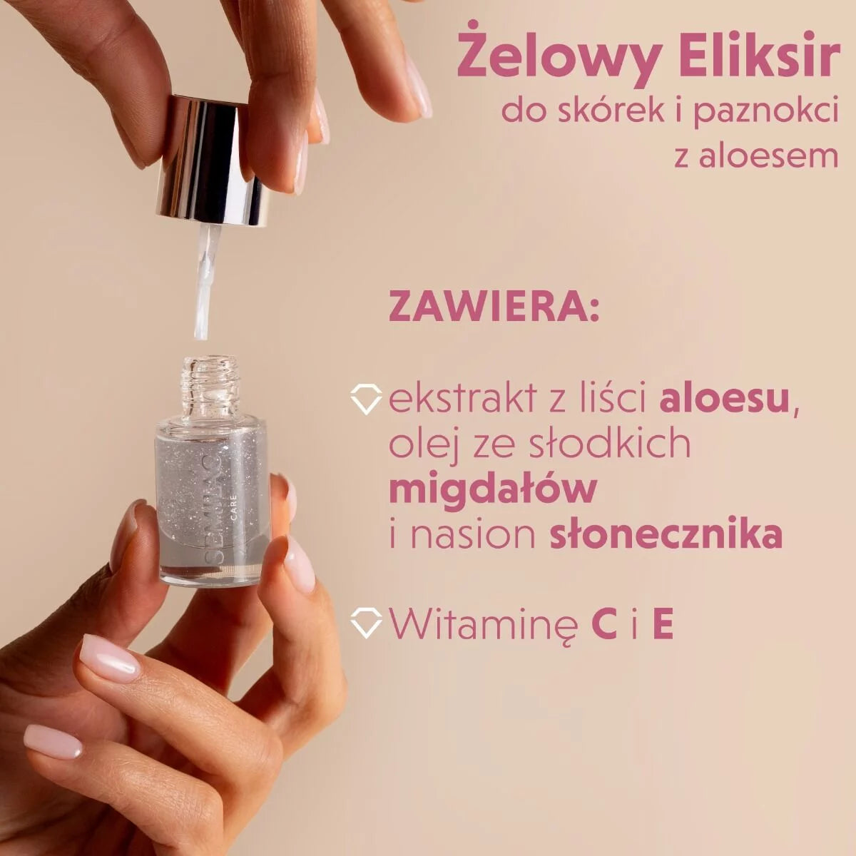 Semilac Żelowy Eliksir Z Alosem 7 Ml