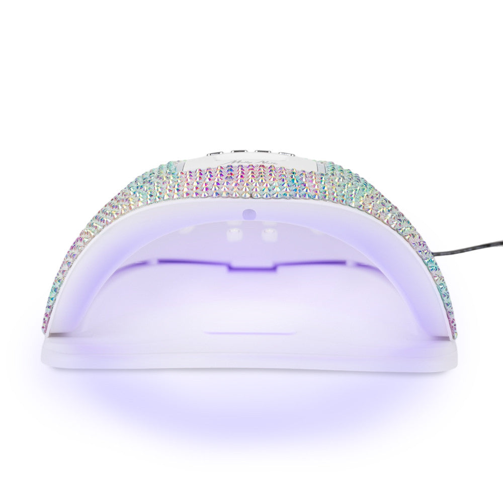 Lampa Do Paznokci Led/Uv Moly Nails X5 Max Do Lakierów Hybrydowych Żeli I Akrylożeli 150w W Cyrkonie Crystal Silver Holo
