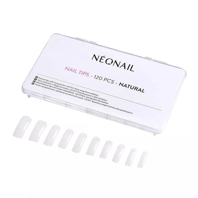 Tipsy Naturalne 120 Szt, Z Dluga Kieszonka Neonail