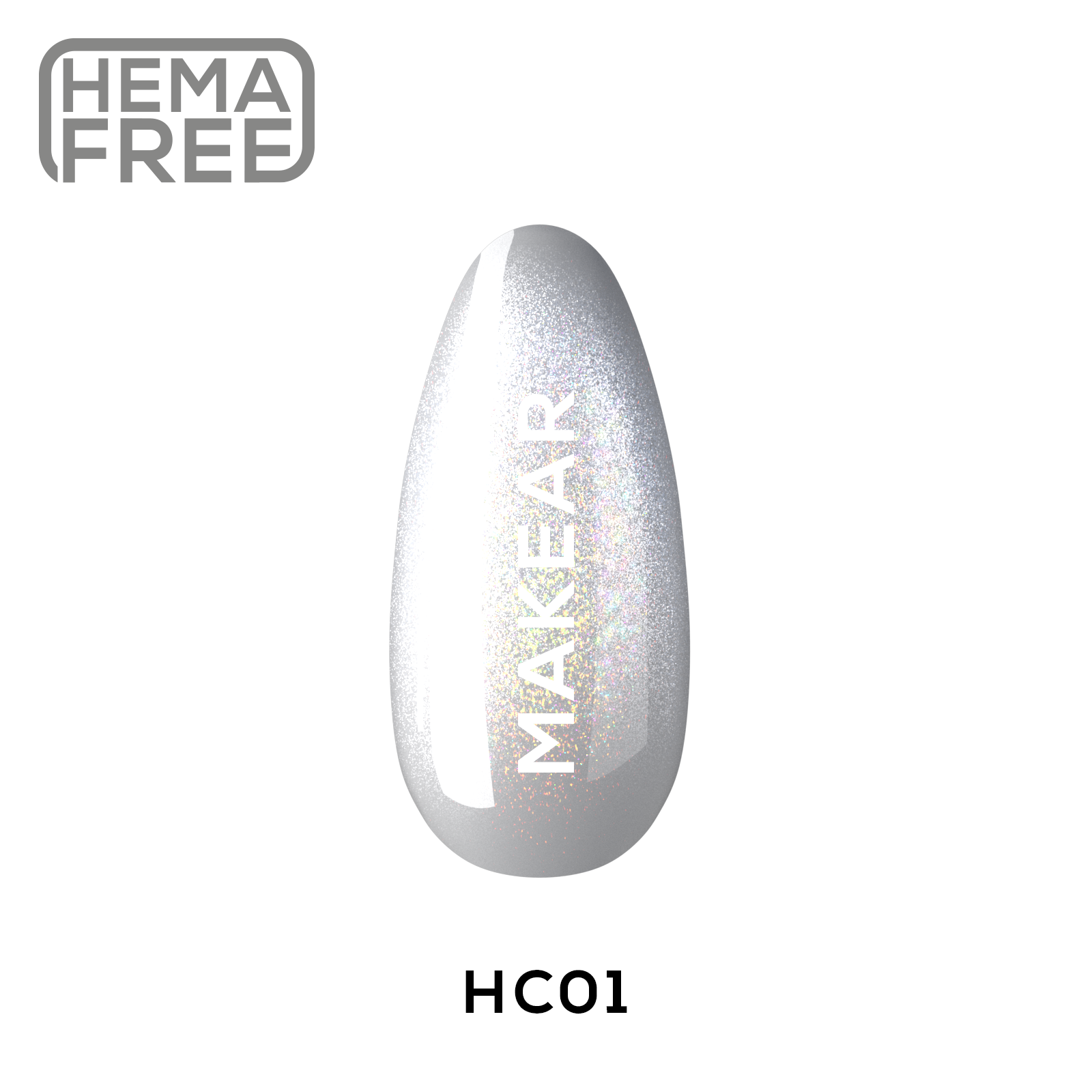 Makear Lakier Hybrydowy HC01 Holo Cat Eye 8ml