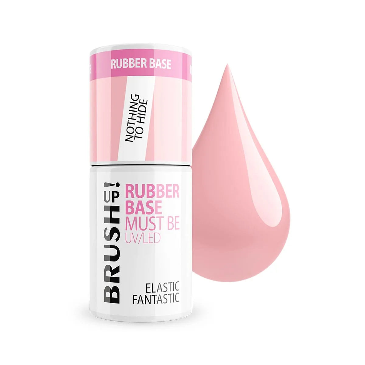 Brushup! Elastic Fantastic Nothing To Hide Baza Hybrydowa Do Paznokci Rubber Base Must Be 5g