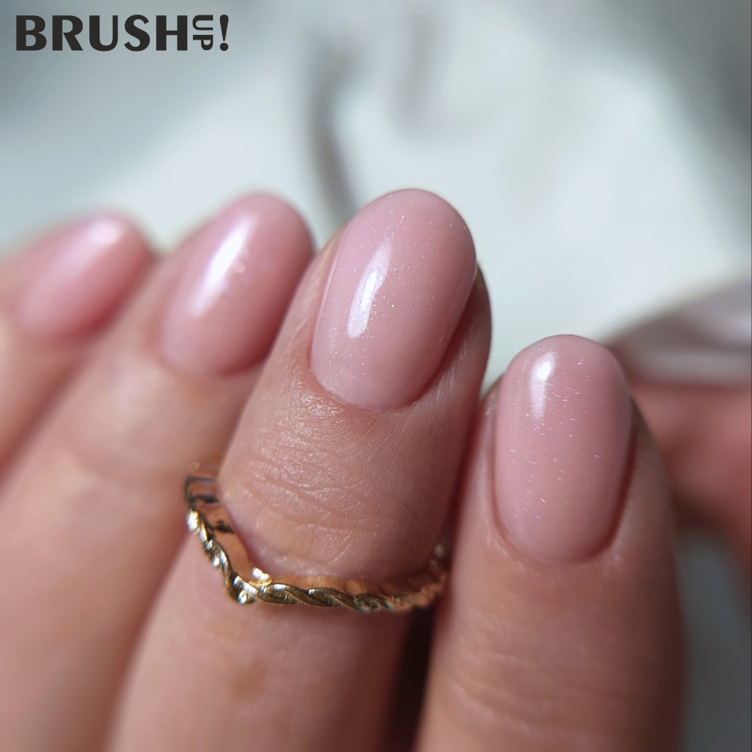 Brushup! My Best Friend Sparkle Pink Baza Hybrydowa Do Paznokci Super Base Must Be 5g