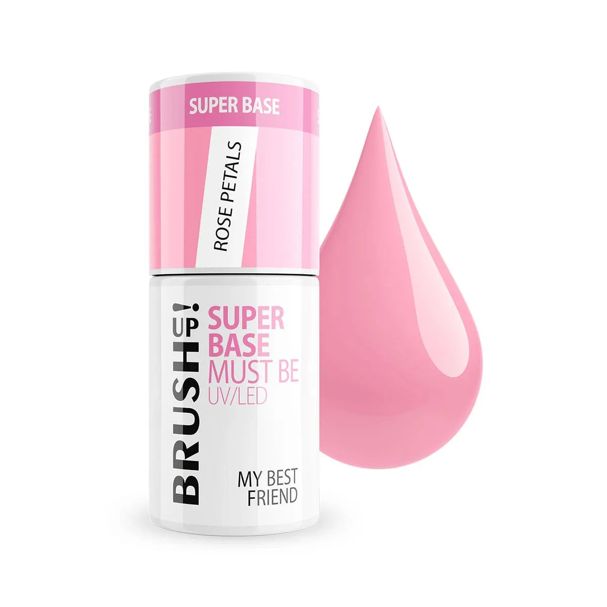 Brushup! My Best Friend Rose Petals Baza Hybrydowa Do Paznokci Super Base Must Be 5g