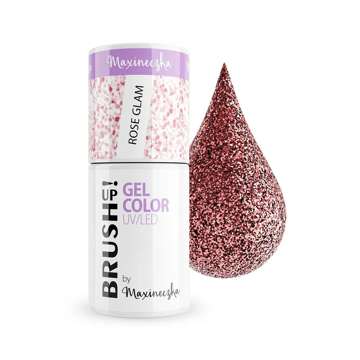 Brushup! By Maxineczka Lakier Hybrydowy Do Paznokci Color Gel UV LED Rose Glam 5g