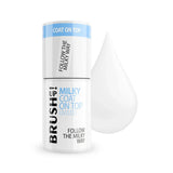 Brushup! Mleczny Top Hybrydowy Do Paznokci Milky Coat On Top: Follow The Milky Way 5g