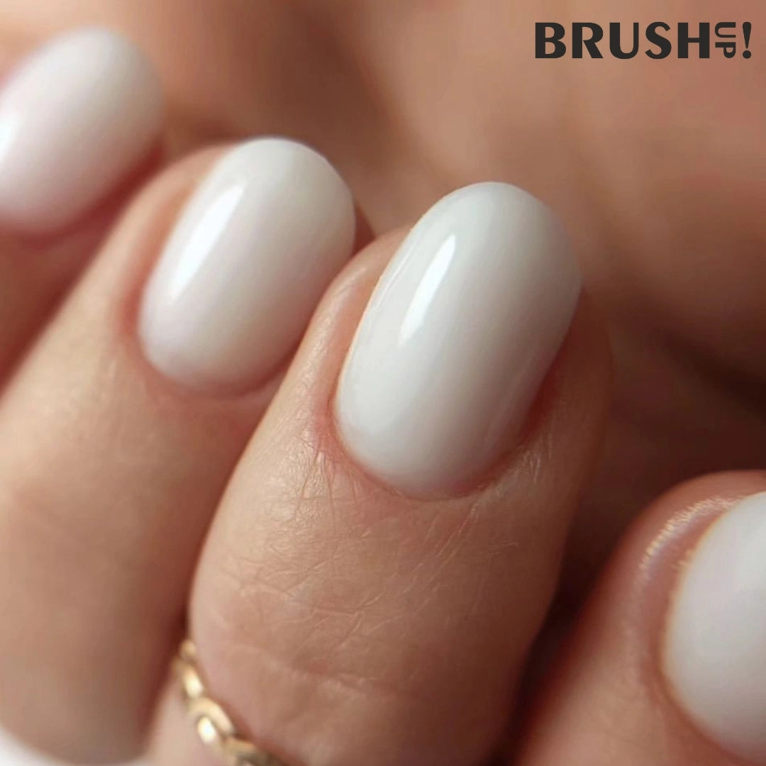 Brushup! Mleczny Top Hybrydowy Do Paznokci Milky Coat On Top: Follow The Milky Way 5g