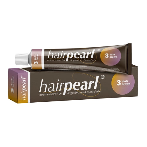 Hairpearl Farba do rzęs i brwi 3 Dark Brown ciemny brąz 20 ml