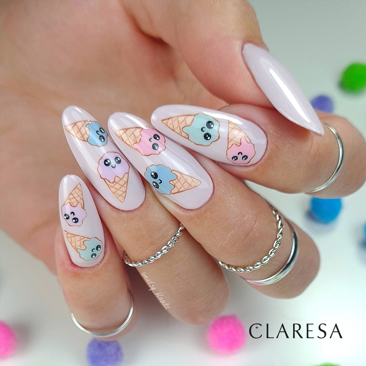 Claresa - Lakier hybrydowy Ice Cream 4 -5g