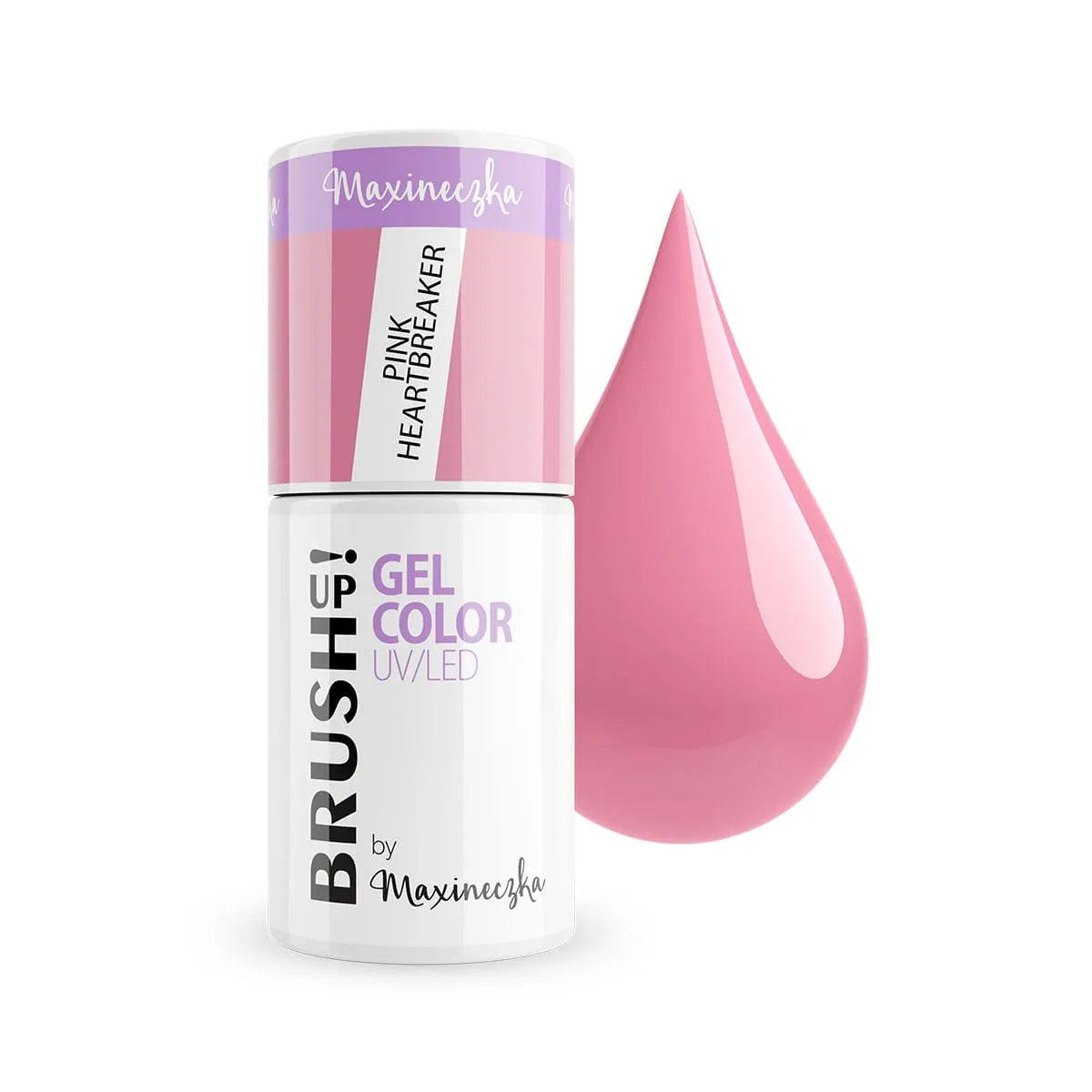 Brushup! By Maxineczka Lakier Hybrydowy Do Paznokci Color Gel UV LED Pink Heartbreaker 5g