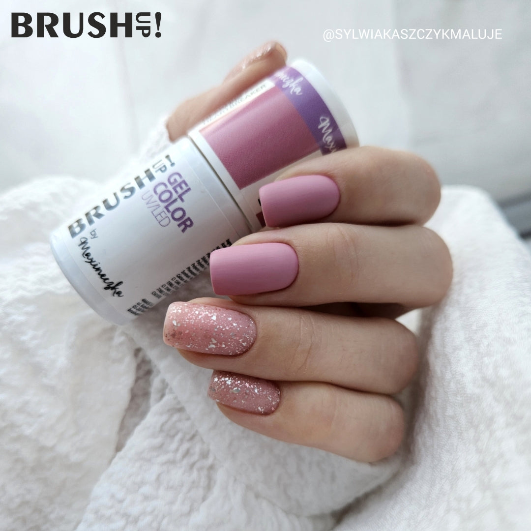 Brushup! By Maxineczka Lakier Hybrydowy Do Paznokci Color Gel UV LED Pink Heartbreaker 5g