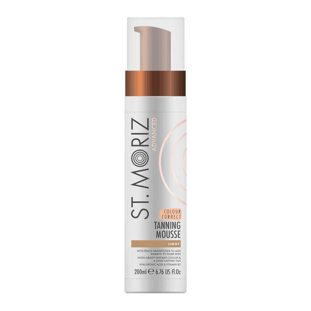 St.Moriz Zaawansowany Mus Do Opalania Z Rezultatem Korekty Koloru Light 200 Ml