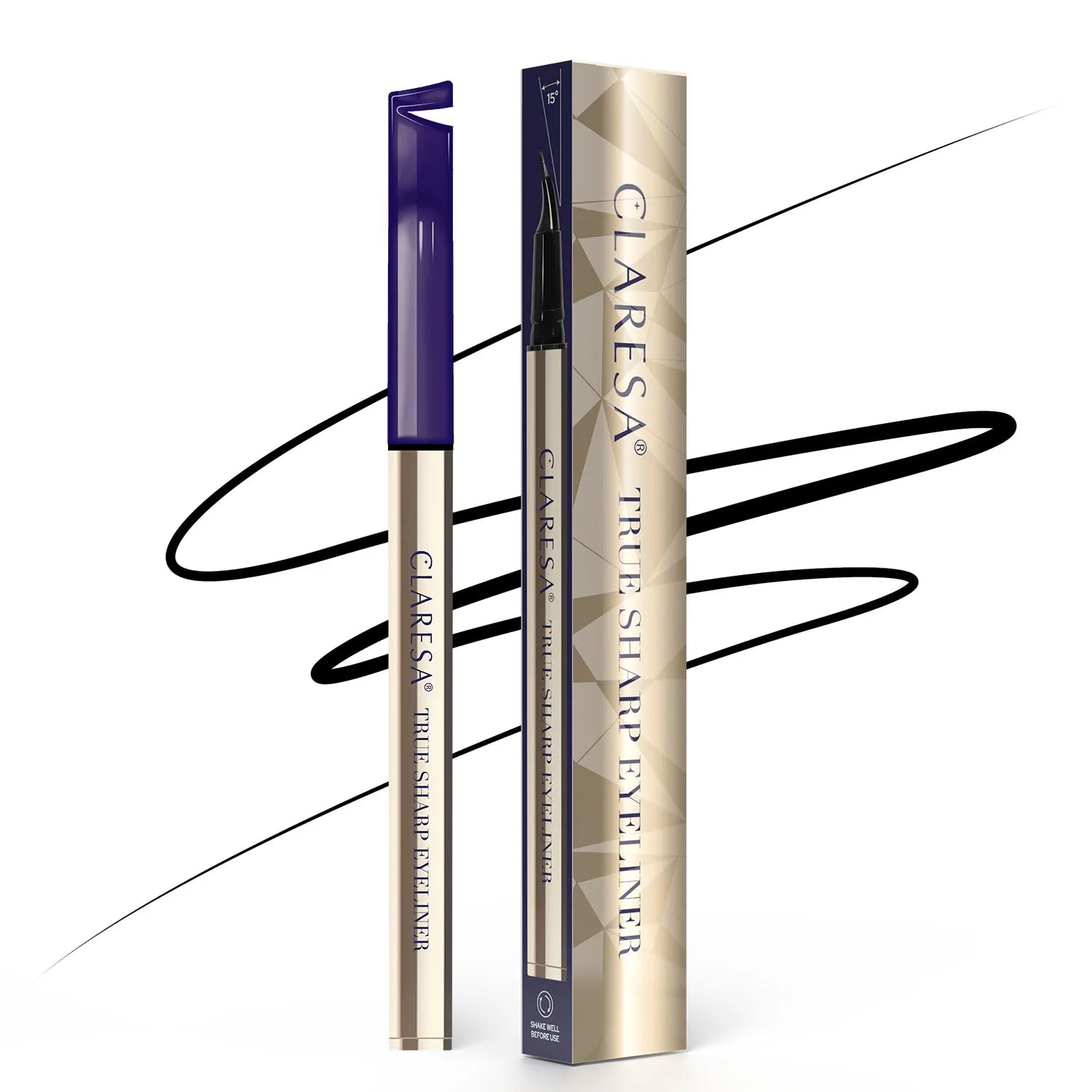 Claresa True Sharp Eyeliner Ultraprecyzyjny Eyeliner W Pisaku 01 Black, 0,5ml