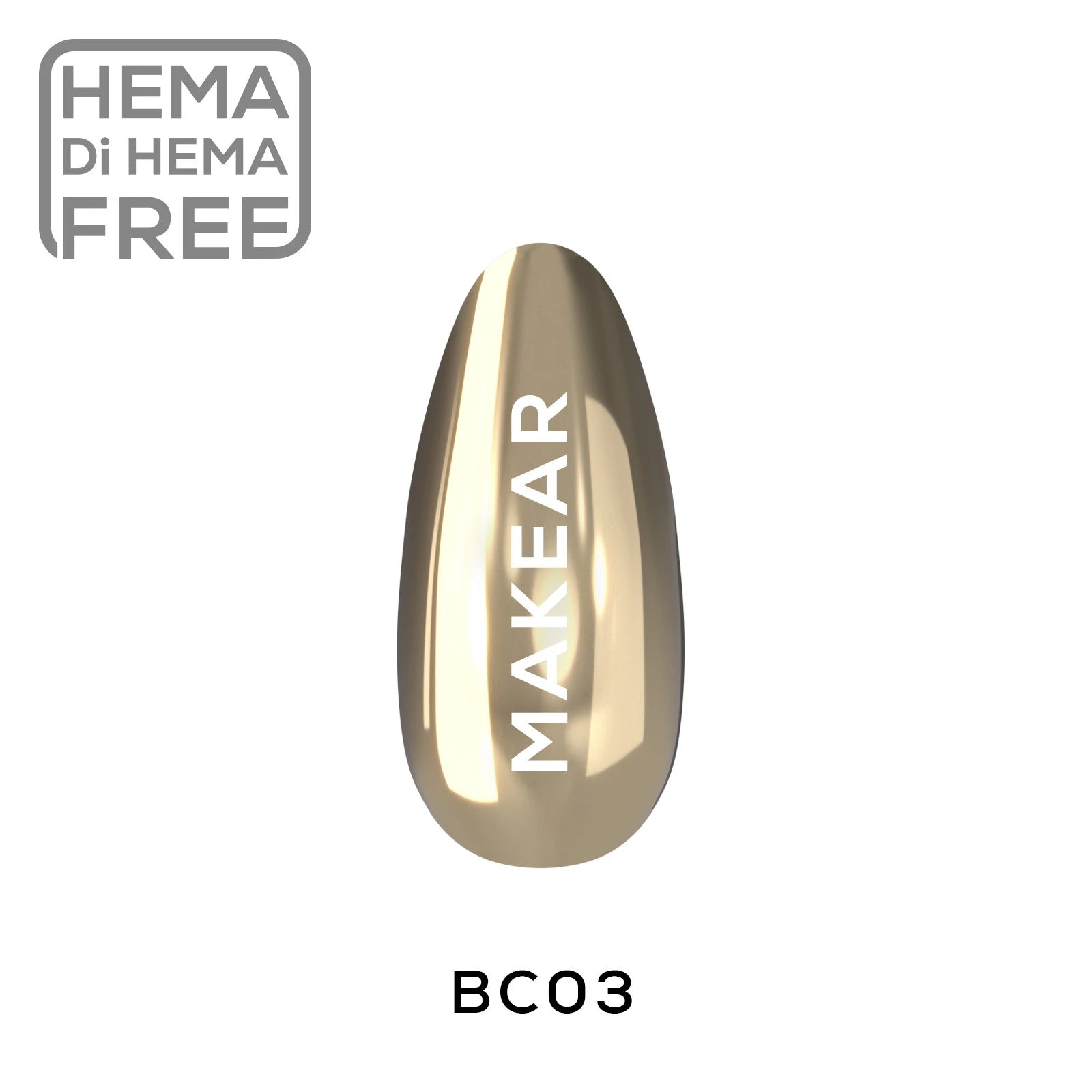 Makear Pyłek W Płynie Chrome Gold BC03 5 ml