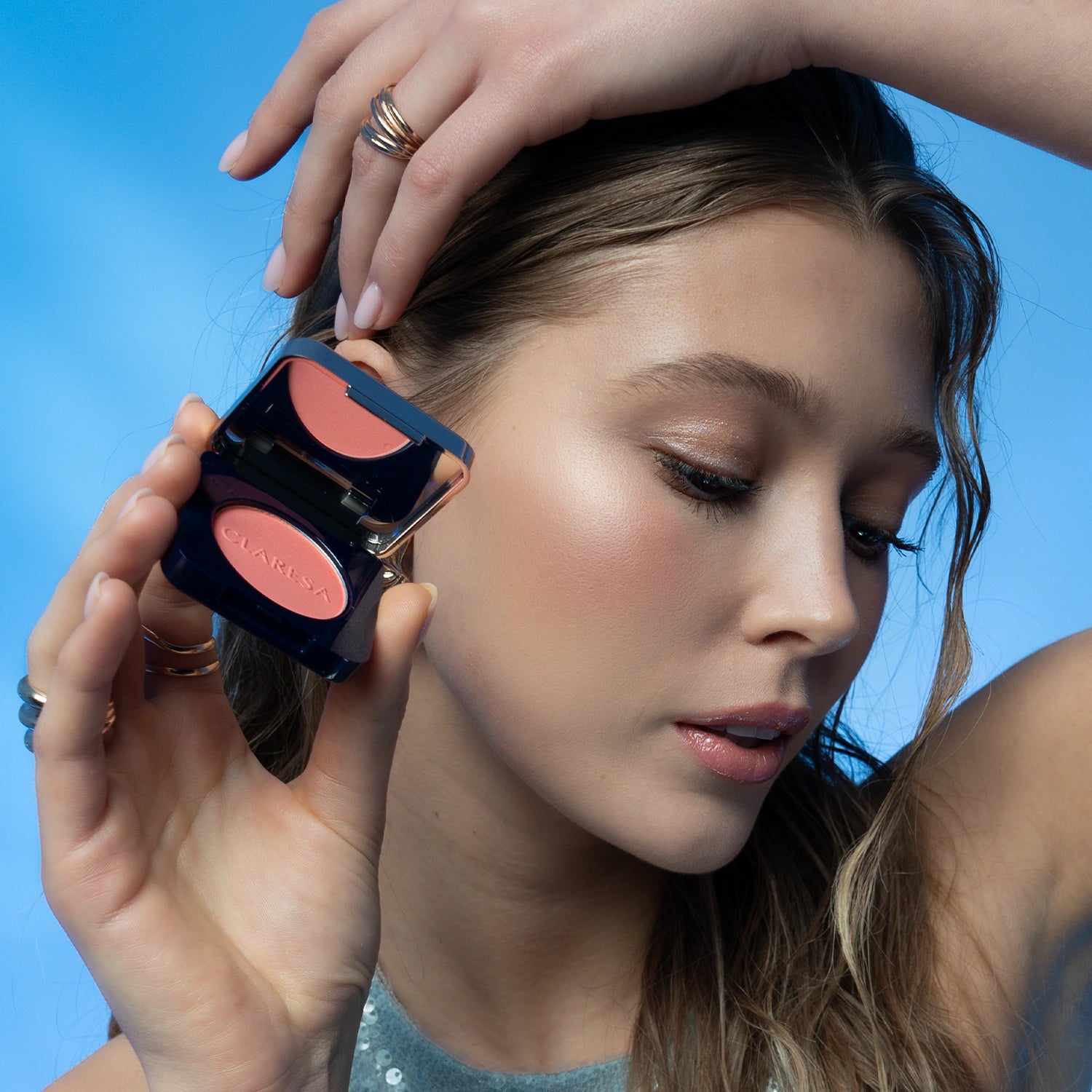 Claresa Care All Day Silky Pinch Powder Blush Pudrowy Róż Do Policzków 03 Lumi Peach, 2g