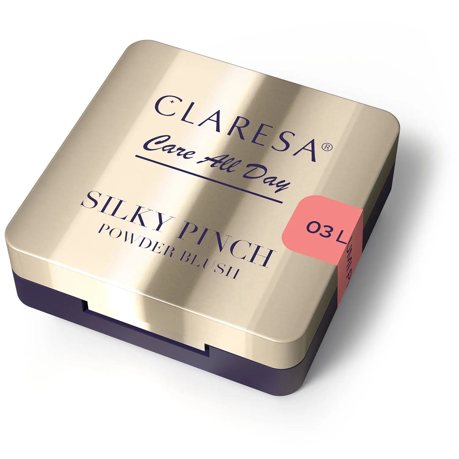 Claresa Care All Day Silky Pinch Powder Blush Pudrowy Róż Do Policzków 03 Lumi Peach, 2g