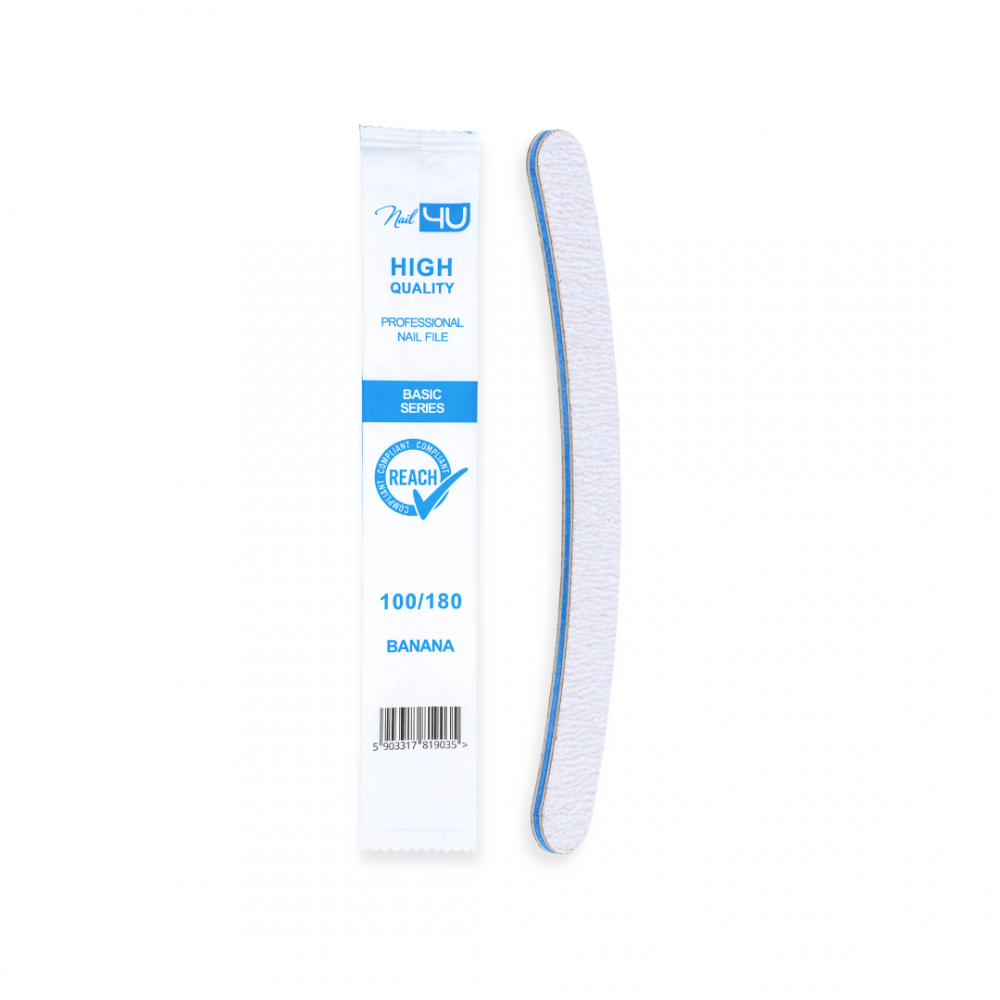 Nail4U Pilnik BASIC Banan 100/180 1 Sztuka