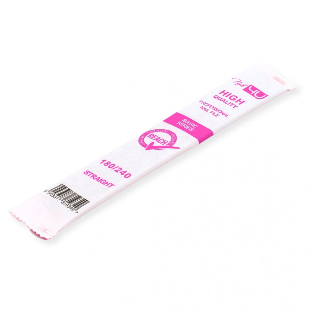 Nail4U Pilnik BASIC Prosty 180/240 1 Sztuka