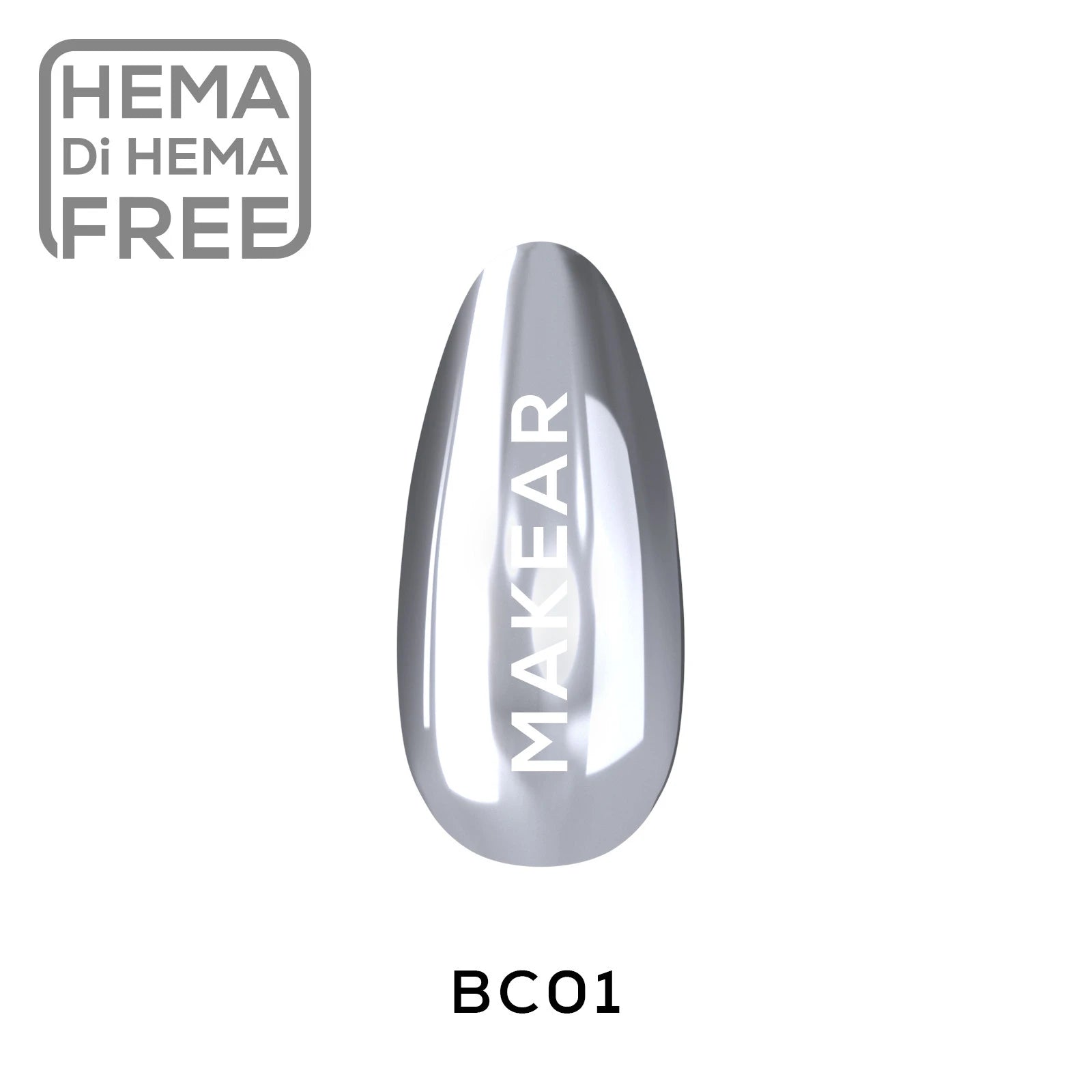 Makear Pyłek W Płynie Chrome Silver BC01 5 ml