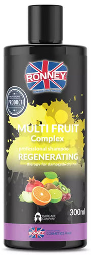 Ronney Multi Fruit Complex Regenerujący Szampon Do Włosów Zniszczonych I Suchych, 300ml